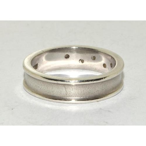 312 - Hot Diamond 925 ring Size Q 1/2.