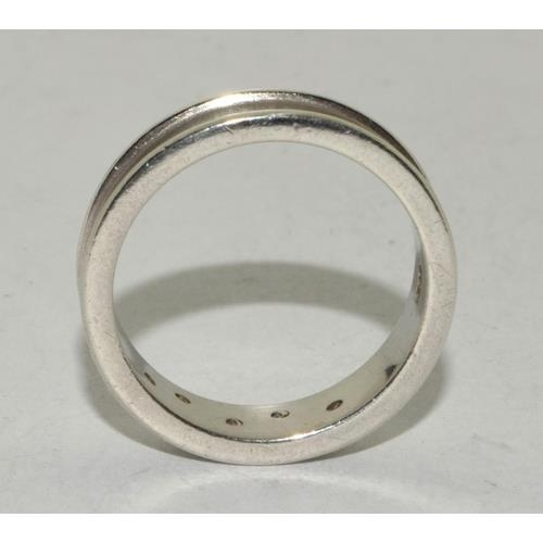 312 - Hot Diamond 925 ring Size Q 1/2.