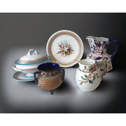 416 - A COLLECTION OF 19TH CENTURY ENGLISH CERAMICS. INCLUDING ROYAL WORCESTER & DOULTON.