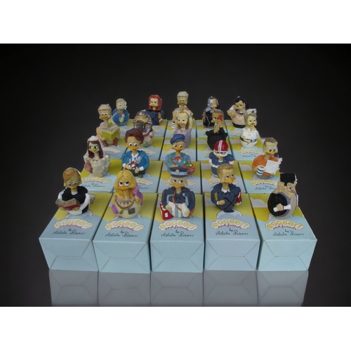 534 - A COLLECTION OF 20 BOXED EGGBERT & FRIENDS FIGURINES. BY MALCOLM BOWMER.