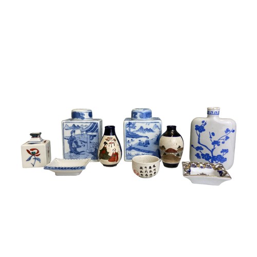 281 - A MIXED LOT OF CHINESE AND JAPANESE PORCELAIN