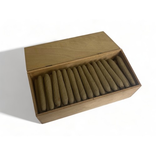 486 - WOOD BOX OF 95 CANDELA PERFECTOS FIGURADOS CIGARS, SIZE 48 X 4.5.