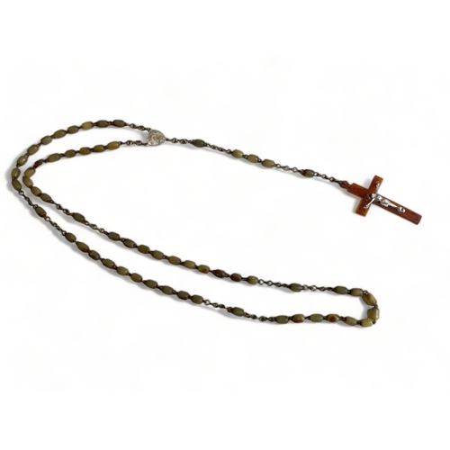 272 - A vintage Irish Catholic rosary necklace.