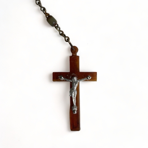 272 - A vintage Irish Catholic rosary necklace.