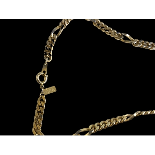 273 - A 22Ct gold plated Ingot necklace pendant.