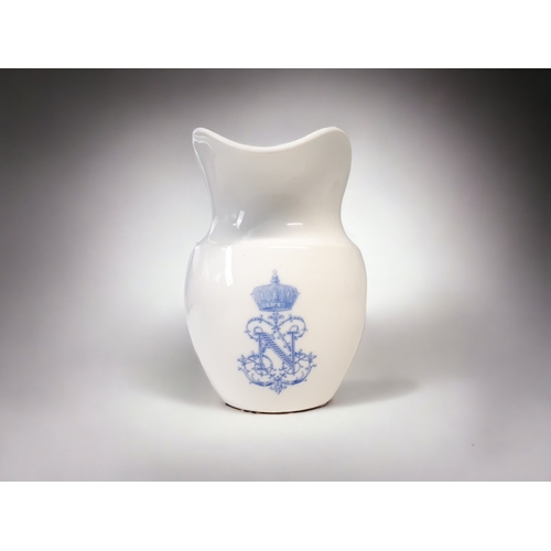 686 - SEVRES PORCELAIN NAPOLEON III MONOGRAM PORCELAIN JUG.
19TH CENTURY.
SCARCE BLUE MONOGRAM.
HEIGHT - 1... 