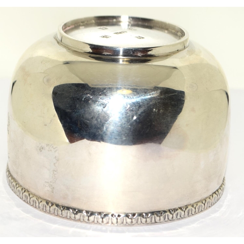 737 - Silver embossed rim side bowl full H/M to base 132g