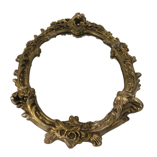 168 - Two vintage continental Gilt plaster wall mirrors.