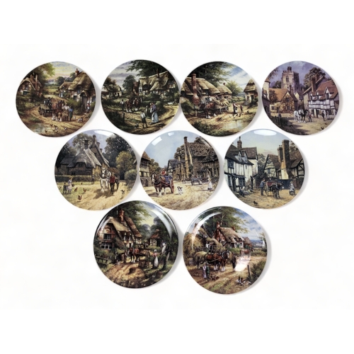 222 - A COLLECTION OF NINE WEDGWOOD 'COUNTRY DAYS' COLLECTORS PLATES.