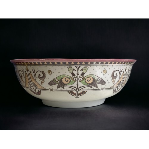 223 - TWO LARGE DR CHRISTOPHER DRESSER DESIGNED LARGE WASHING BOWLS. INCLUDING GEORGE JONES & BROWNFIELD.