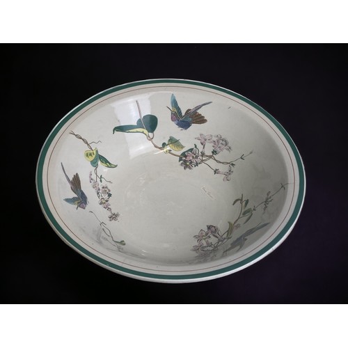 223 - TWO LARGE DR CHRISTOPHER DRESSER DESIGNED LARGE WASHING BOWLS. INCLUDING GEORGE JONES & BROWNFIELD.