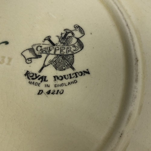 257 - A collection of Royal Doulton 'Gaffers' series ware.
Designed by C.J Noke.