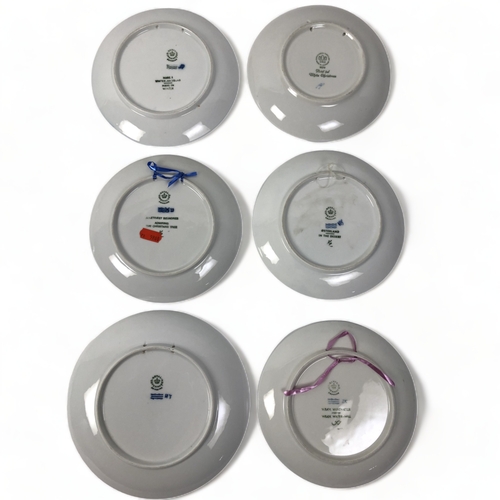 261 - A collection of six vintage Royal Copenhagen collectors Christmas plates.