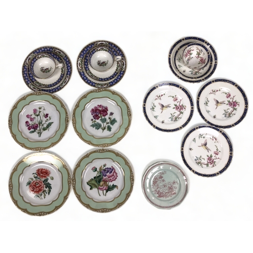 263 - A miscellaneous collection of European dessert plates, Tuscan China and Adams Calyx ware.