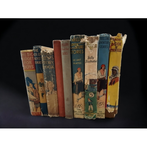 266 - A COLLECTION OF VINTAGE BOYS ADVENTURE BOOKS.