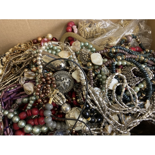 352 - Large Box of ethnic style costume jewellery.