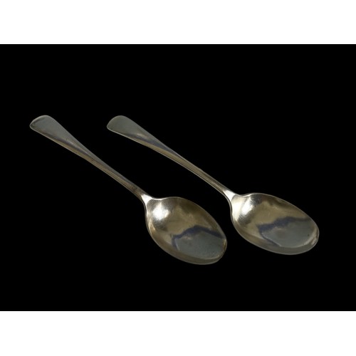 763 - A set of four of sterling silver teaspoons.
John Round & sons.
93g