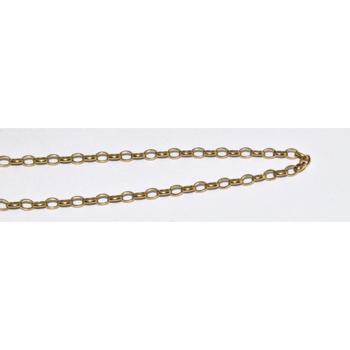 107 - 9ct gold neck chain 59cm 5.3g