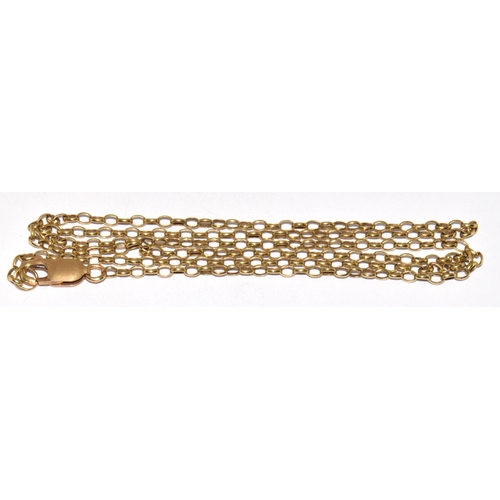 107 - 9ct gold neck chain 59cm 5.3g