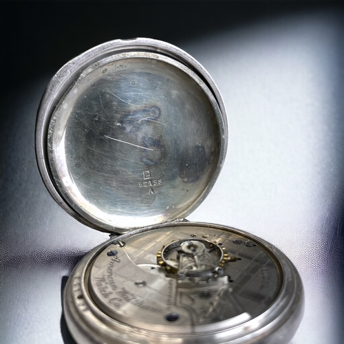 122 - A WALTHAM & CO FULL HUNTER MENS POCKET WATCH.
Circa 1890. 15 Jewels.