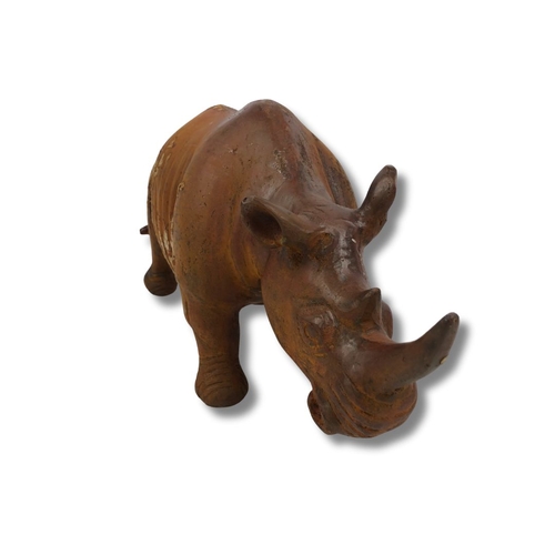 61 - Heavy Cast Iron Rhinoceros