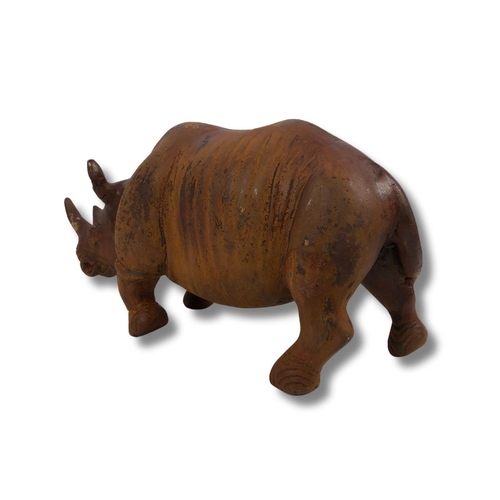 61 - Heavy Cast Iron Rhinoceros