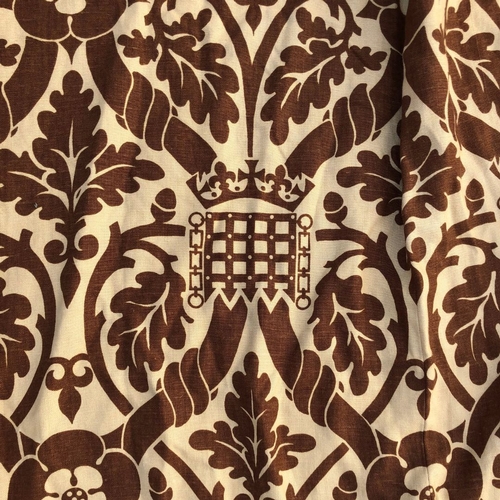 62 - Pair of Curtains - From Westminster Palace.
W- 192cm
D- 322cm