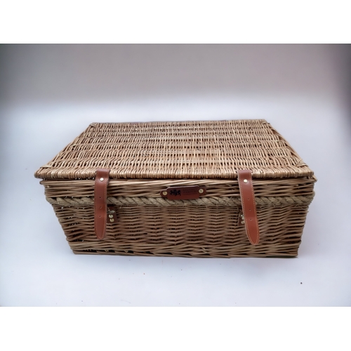 356 - A 'Regency Hampers' Wicker Hamper basket.