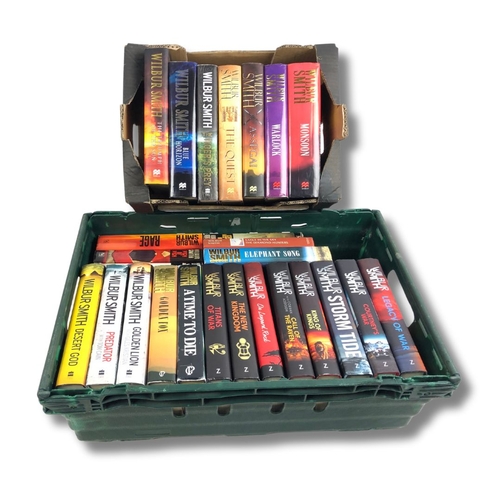 114 - Large Joblot of Wilbur Smith Hardback Novels