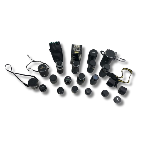 145 - Large Collection of Camera Lenses