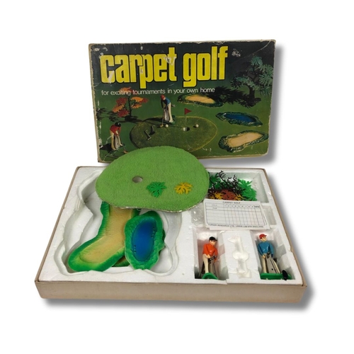 181 - Vintage Board Games Carpet Golf & Touchdown Game