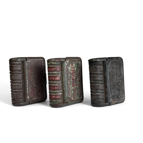 336 - Four scarce 19th-Century French advertising Vestas.
Three formed as books and one 'Chateau le Prieur... 