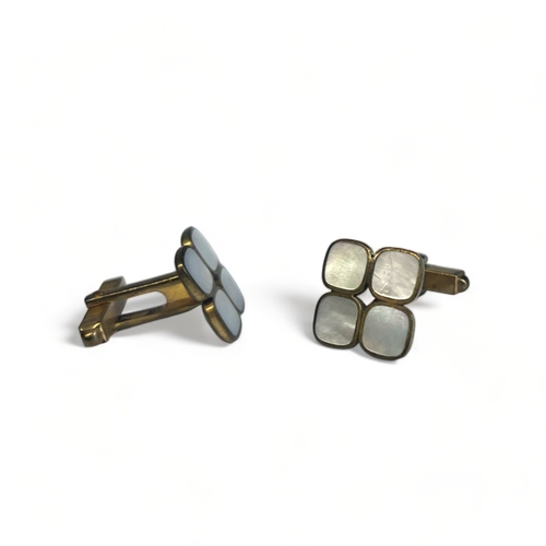 350 - A collection of Men's cufflinks.
Including 925 Silver and Mother-of-pearl examples.