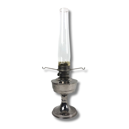 213 - Aladdin Oil Lamp with Clear Glass Funnel