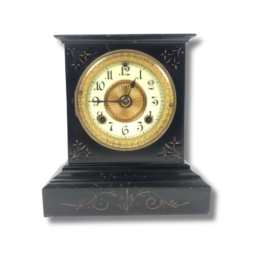 216 - Cast Iron Ansonia Co Ltd New York Mantel Clock