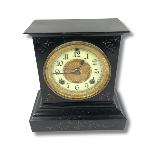 216 - Cast Iron Ansonia Co Ltd New York Mantel Clock