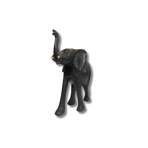 260 - Collection of Ebony Wooden Elephants