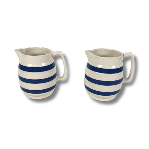 294 - Two Cornishware Style Milk Jugs