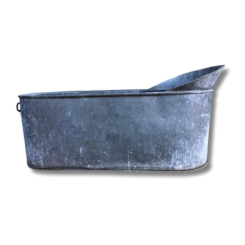 12 - Small Galvanized Bath
Height 41cm
Width 86cm
Depth 30cm