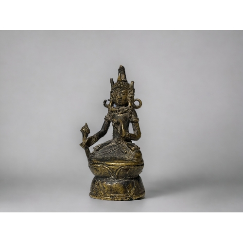 45 - A BRONZE BODHISATTVA.
18th century.
Java, Indonesia.
Height - 10cm