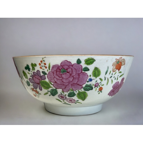 96 - A GROUP OF CHINESE PORCELAIN.
Including a painted 'Famille Rose' fruit bowl, Prunus decorated vase a... 