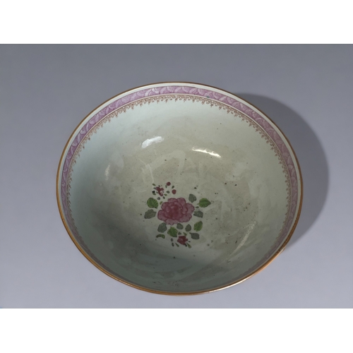 96 - A GROUP OF CHINESE PORCELAIN.
Including a painted 'Famille Rose' fruit bowl, Prunus decorated vase a... 