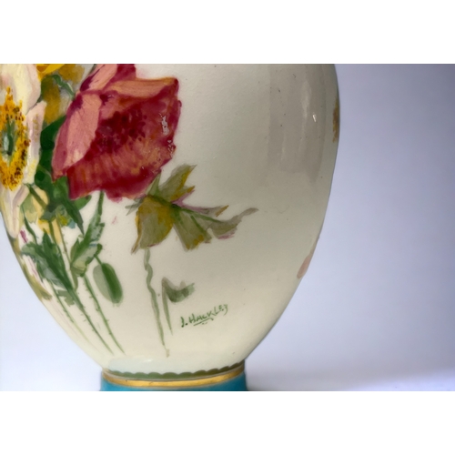 403 - Jean Hackley for Minton's porcelain vase.
1873-1912. Signed by artist, with Gold Minton's mark.
Hand... 