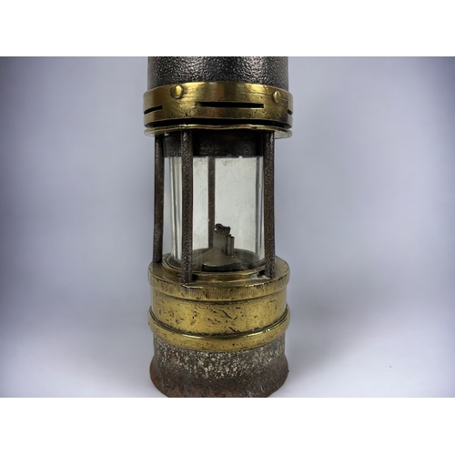 261 - Antique brass miners lamp.
Maker unknown.