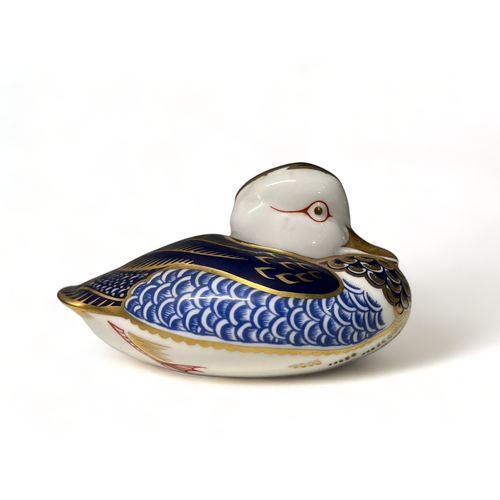 406 - A royal Crown Derby 'Duck' paperweight.
With original stopper.