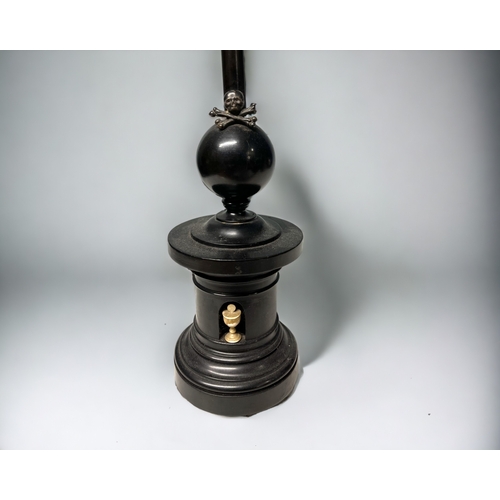 250 - A French ebony & metal Altar cross.
Height - 50cm