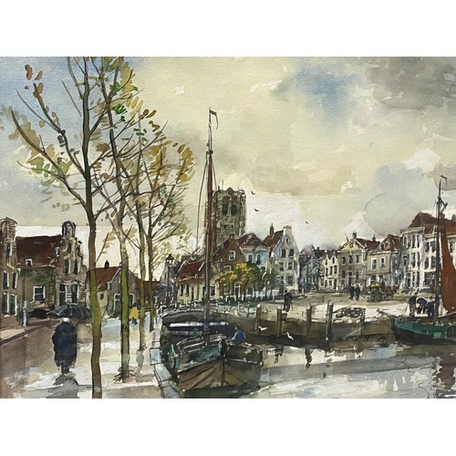 280 - Martinus Leonardus Middelhoek (b1898) Dutch Artist.
Large Watercolour, signed to signed left.
Dutch ... 