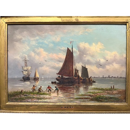 316 - H. Mase, Dutch 19th Century. 
Oil on Canvas.
