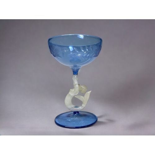 419 - A Bimini workshops Art deco 'Mermaid' aperitif glass.
Circa 1930's. 
Height - 9cm