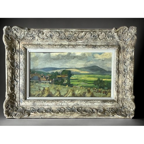 368 - Pair of Oil on Boards, English Landscapes
Possibly 'the Malven Hills to the background'. unsigned in... 